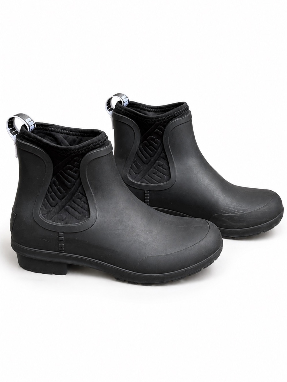 UGG Droplet Chelsea Rain Boots Women’s Black Waterproof Rubber 7